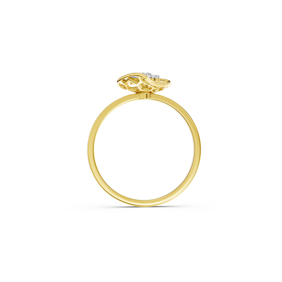 Honey Bloom Floral Diamond Ring