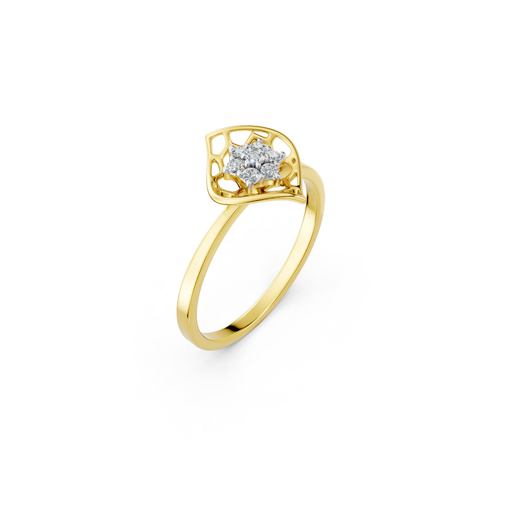 Honey Bloom Floral Diamond Ring