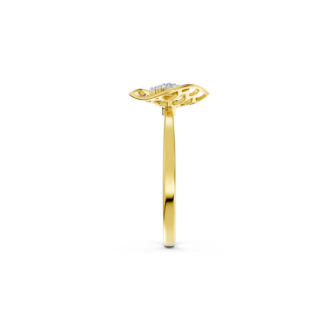Honey Bloom Floral Diamond Ring