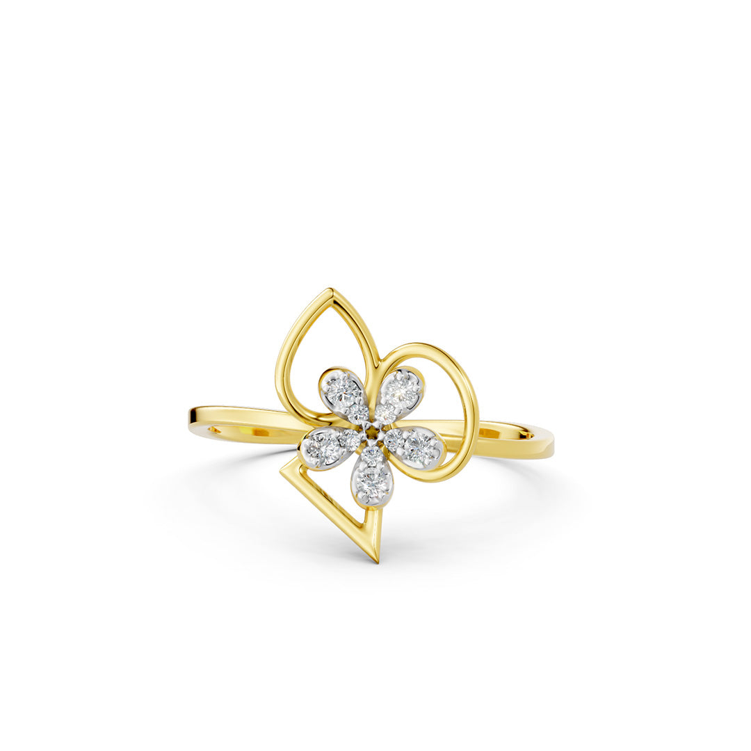 Periwinkle Diamond Ring