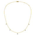 Dewdrop Diamond Station Necklace