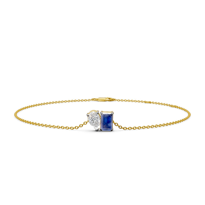 Toi-Et-Moi Twilight Diamond and Tanzanite Bracelet