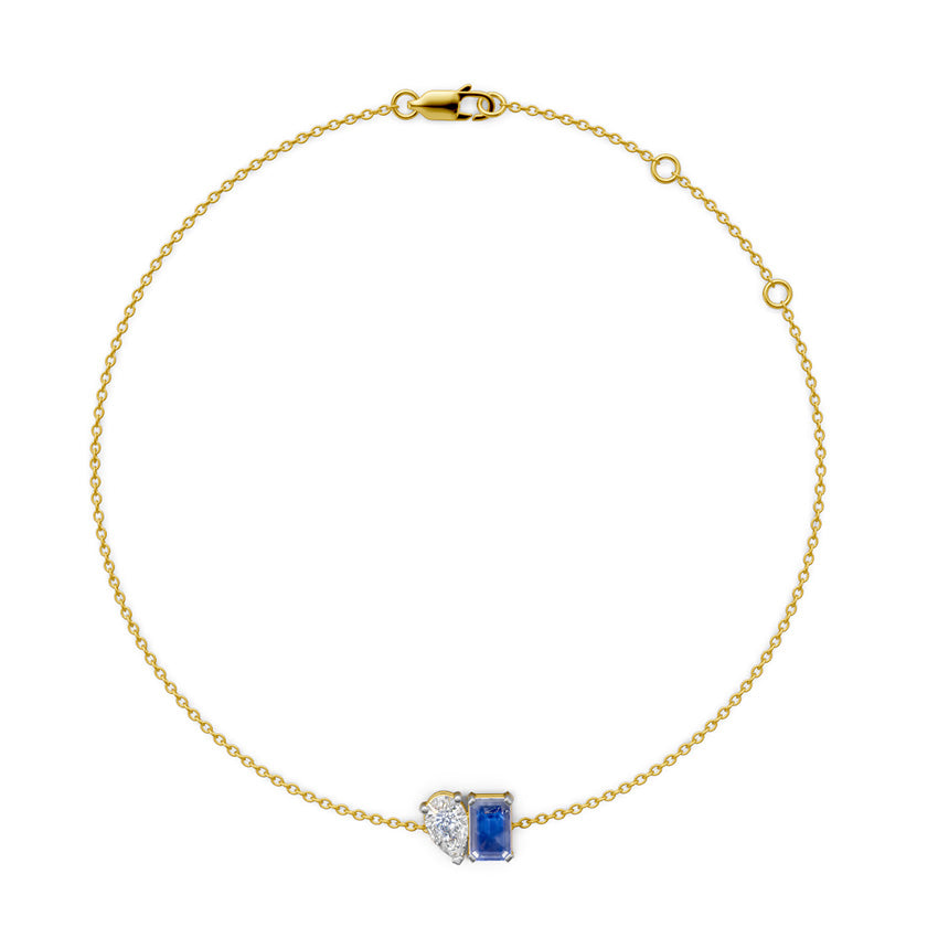 Toi-Et-Moi Twilight Diamond and Tanzanite Bracelet