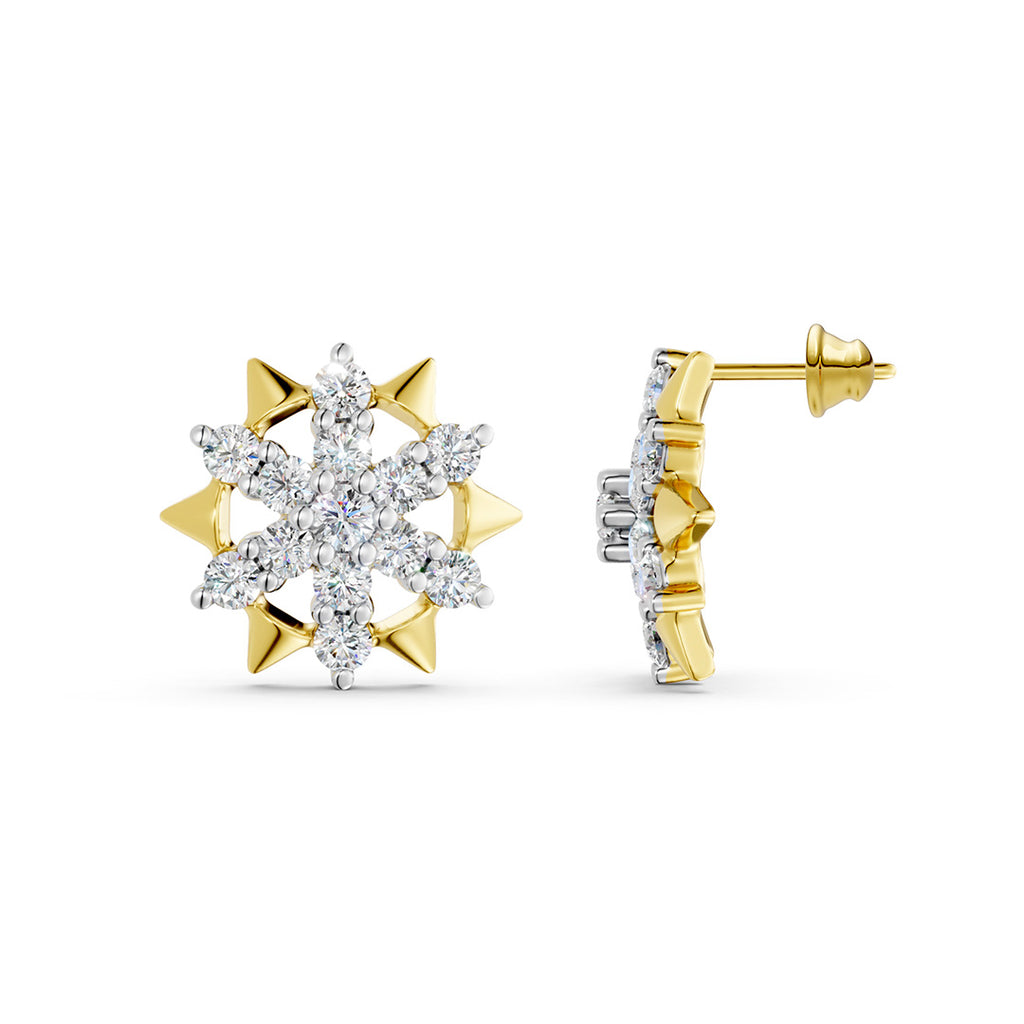 Nova Starburst Diamond Earrings