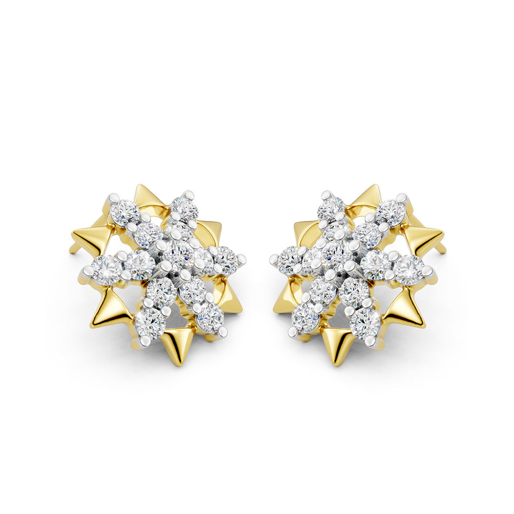 Nova Starburst Diamond Earrings