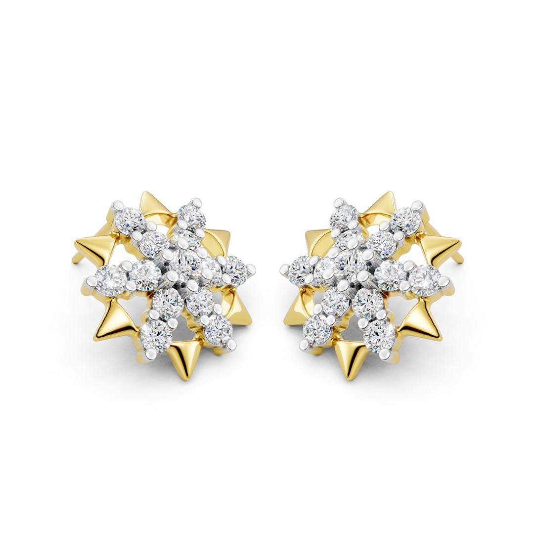 Nova Starburst Diamond Earrings