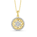 Lattice Bloom Diamond Pendant