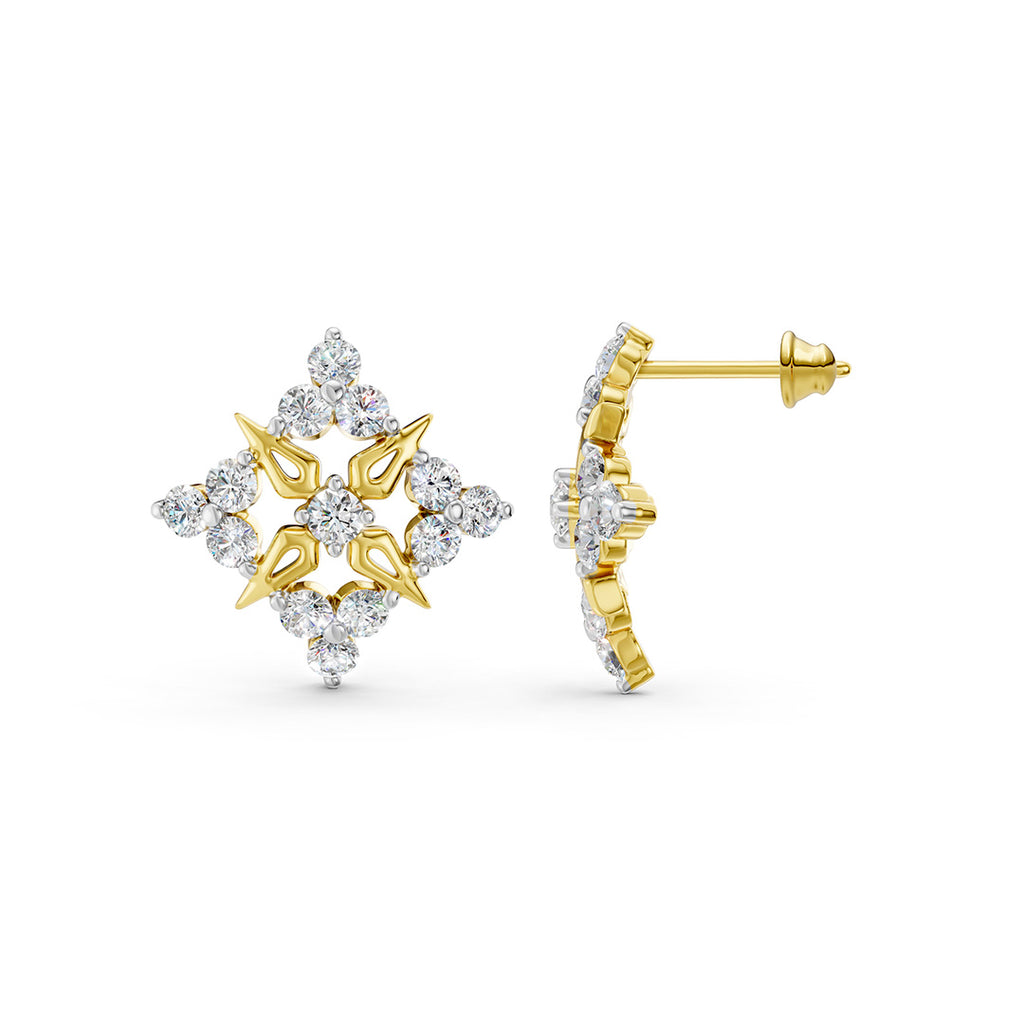 Celestial Bloom Diamond Earrings
