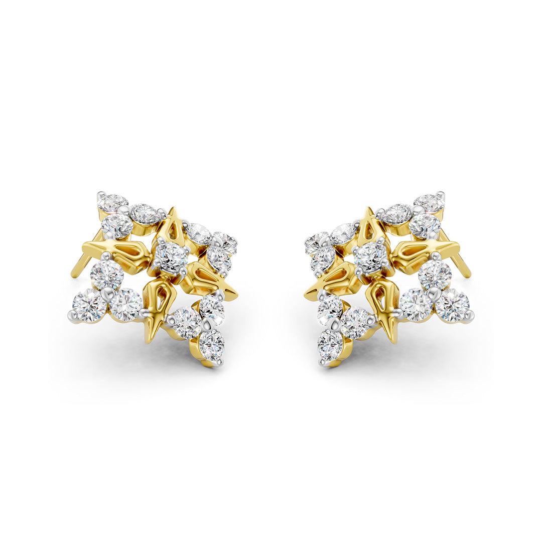 Celestial Bloom Diamond Earrings