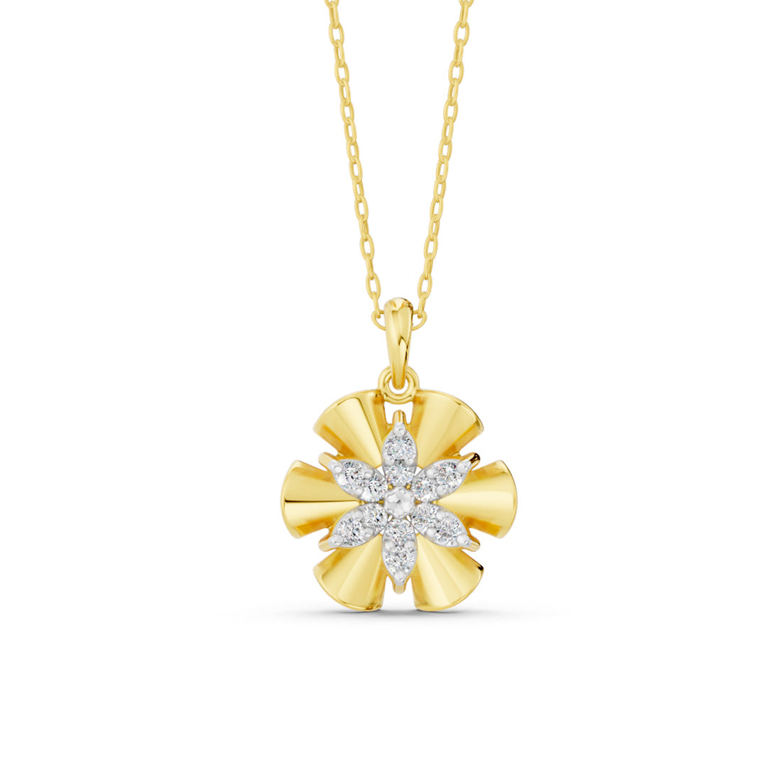 Aurora Bloom Diamond Pendant