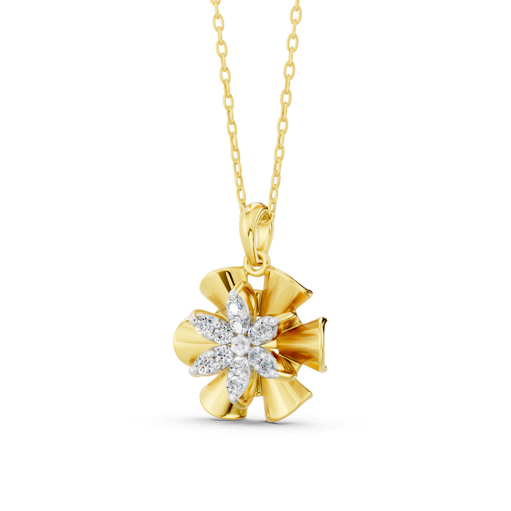 Aurora Bloom Diamond Pendant