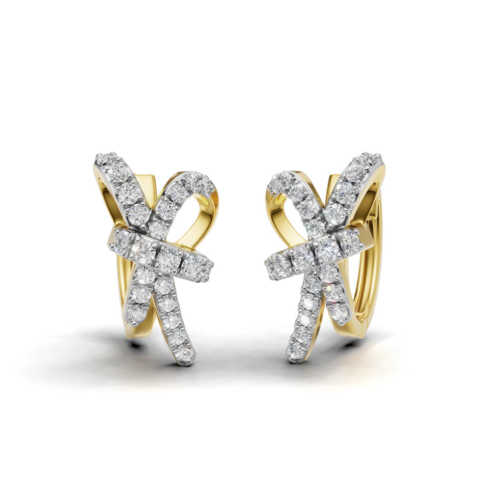 Eternal Knot Diamond Earrings
