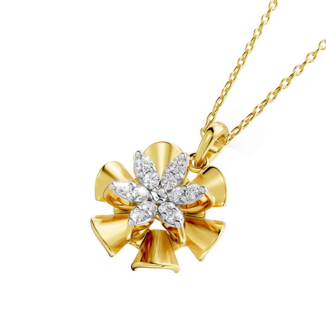 Aurora Bloom Diamond Pendant