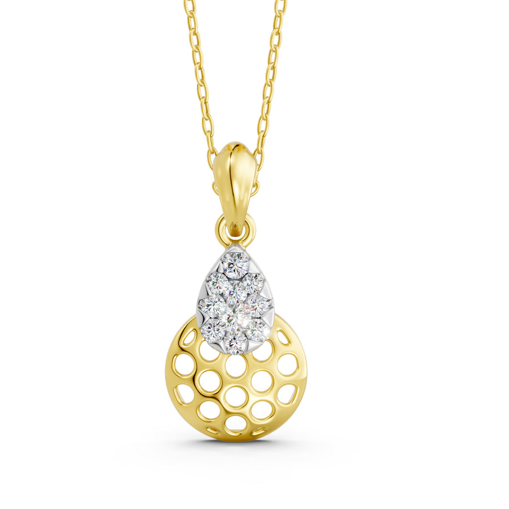 Celestial Disc Diamond Pendant