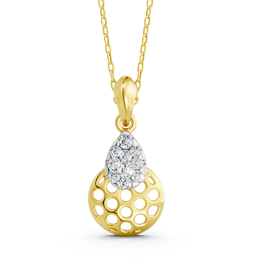Celestial Disc Diamond Pendant