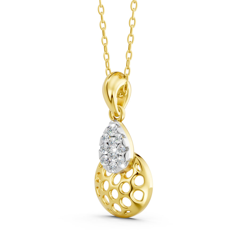 Celestial Disc Diamond Pendant