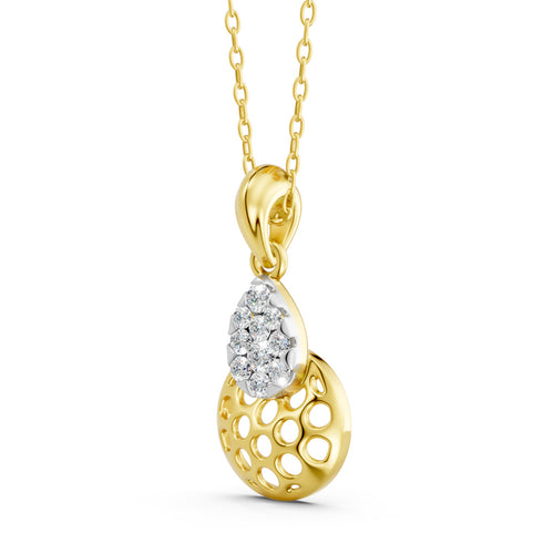 Celestial Disc Diamond Pendant