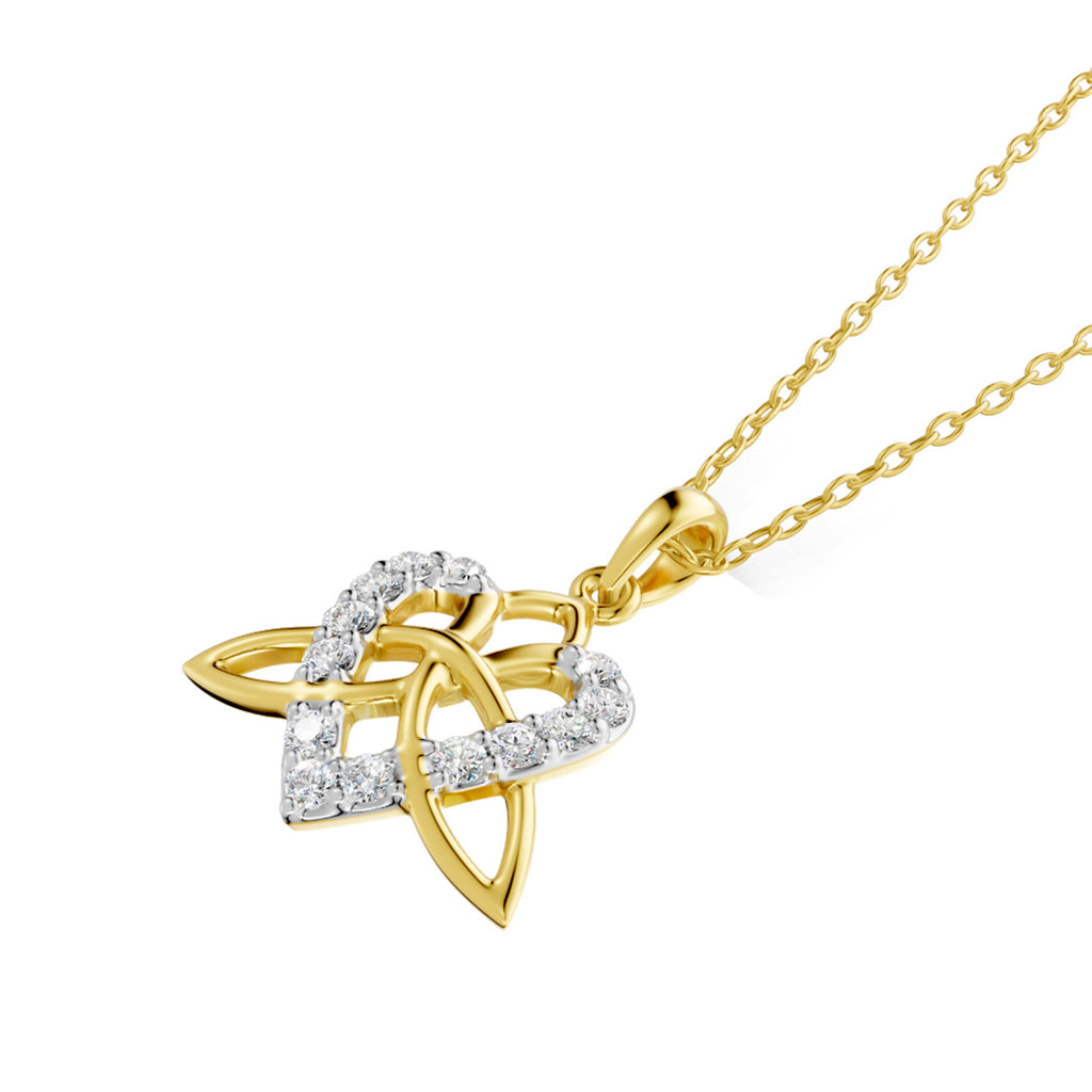 Angel Heart Diamond Pendant
