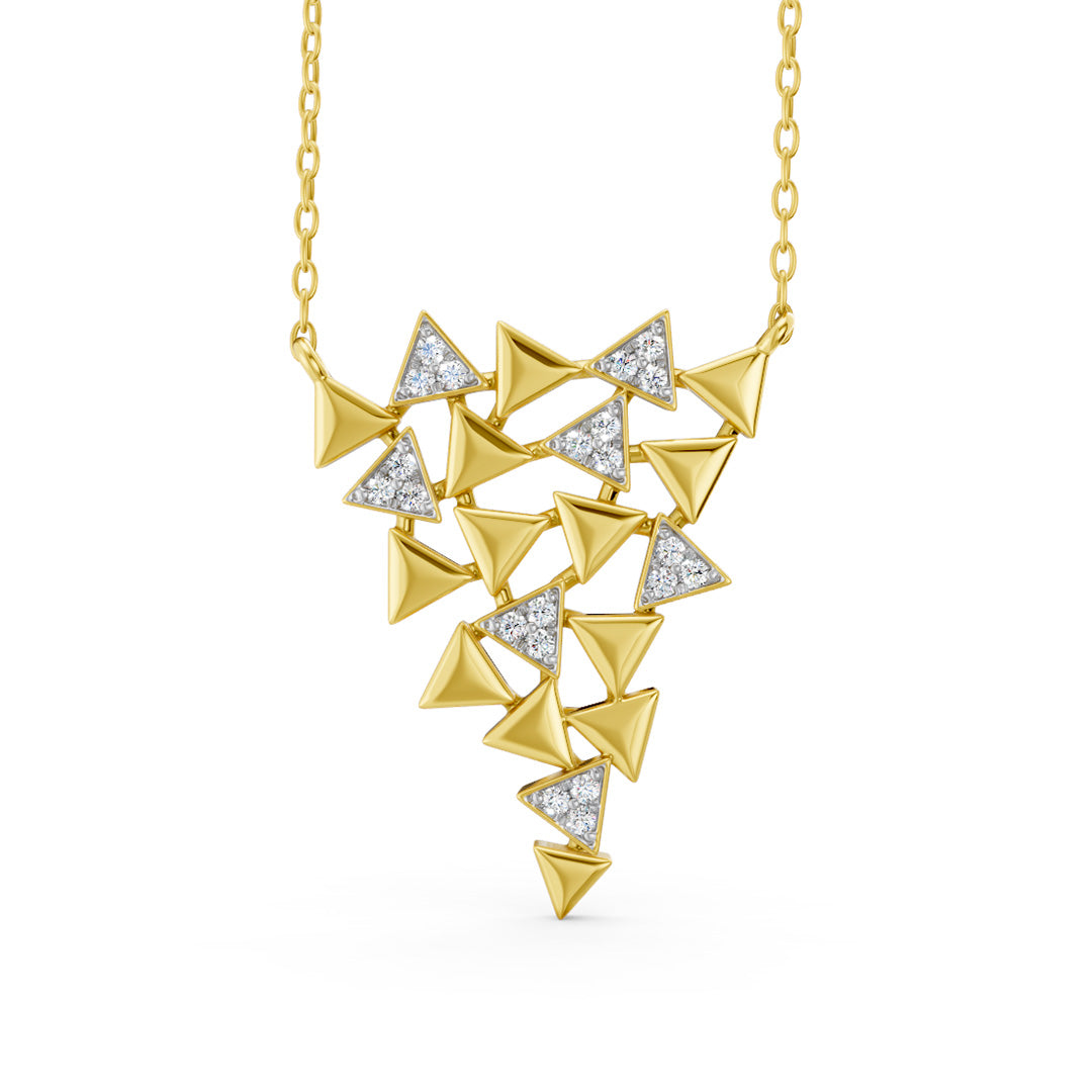 Triangle Mosaic Diamond Necklace