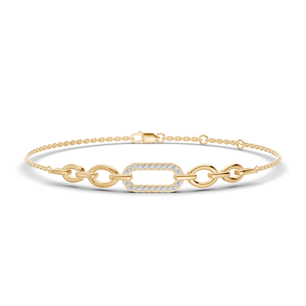 Paperclip Diamond Bracelet