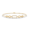 Paperclip Diamond Bracelet