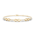 Infinity Trio Diamond Chain Bracelet