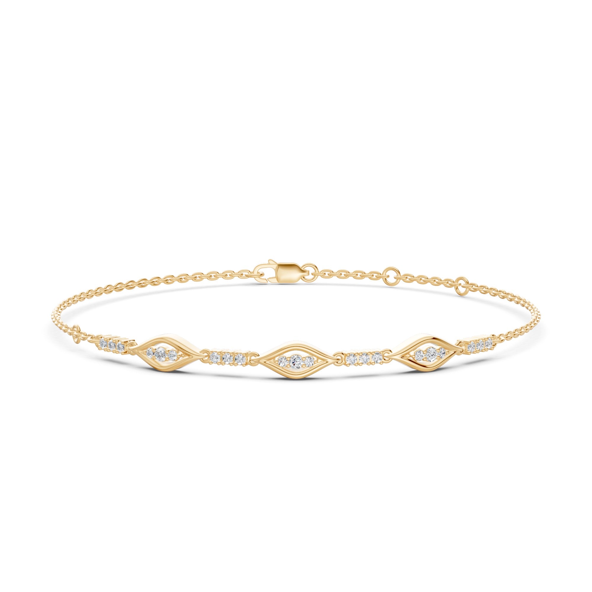 Marquise Glow Diamond Chain Bracelet