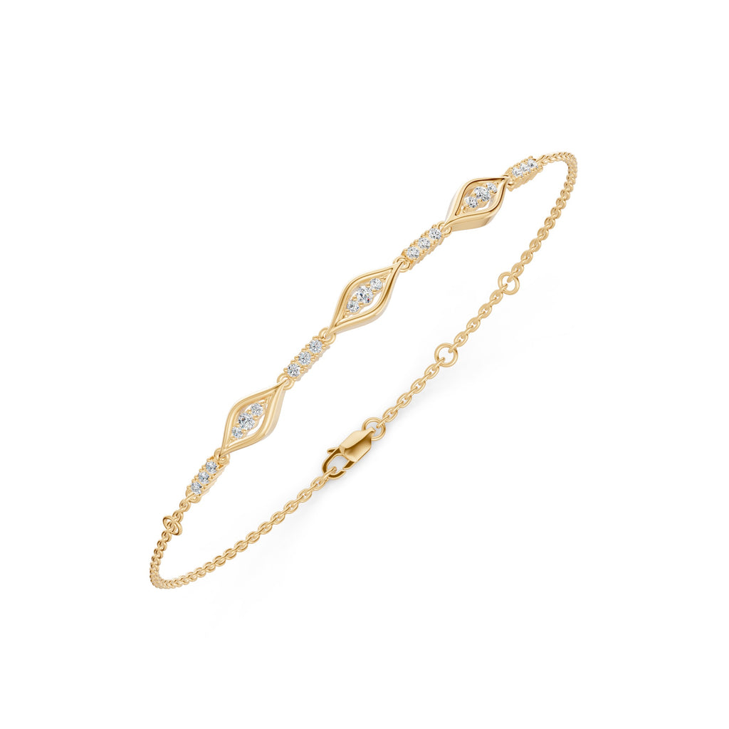 Marquise Glow Diamond Chain Bracelet
