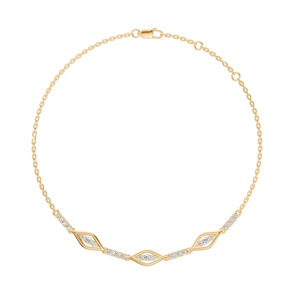 Marquise Glow Diamond Chain Bracelet