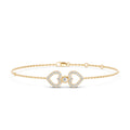 Twin Hearts Diamond Bracelet