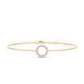 Luna Circle Diamond Chain Bracelet
