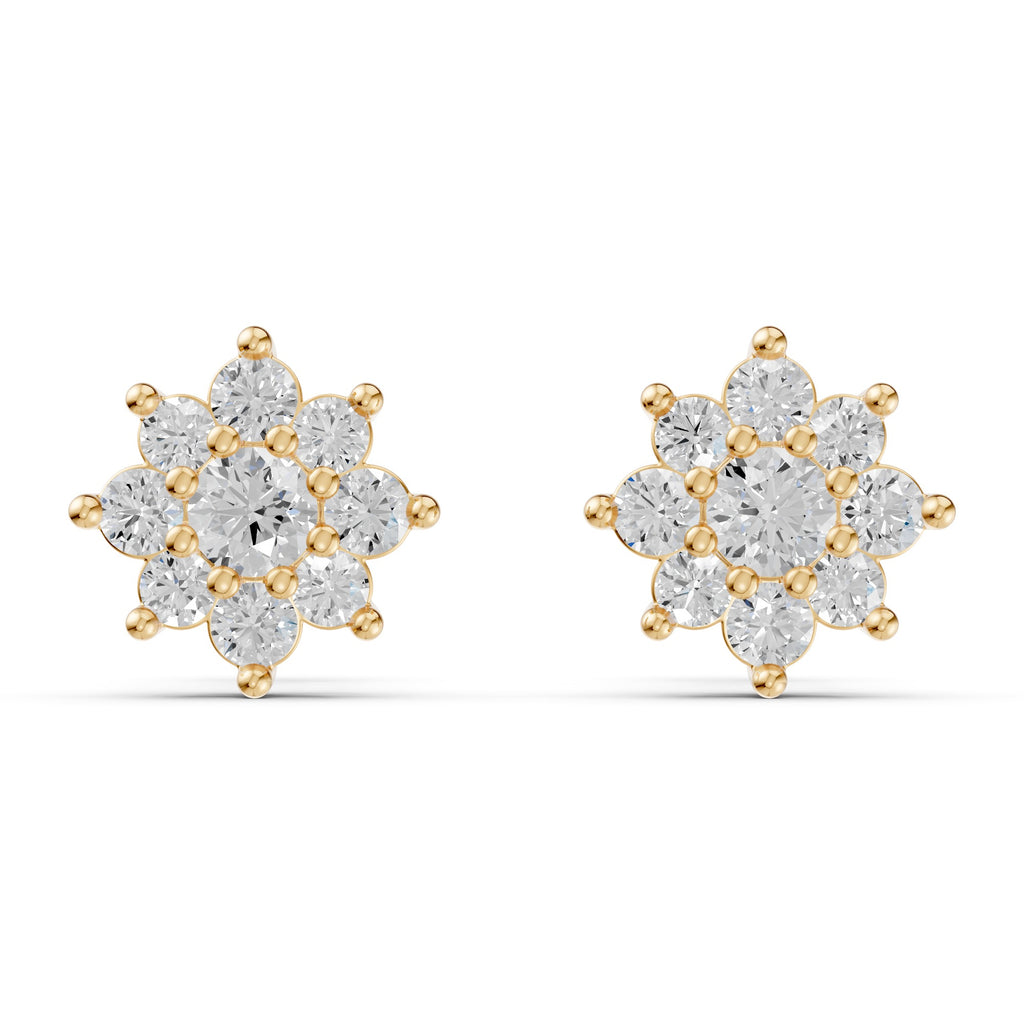 Rosette Diamond Studs