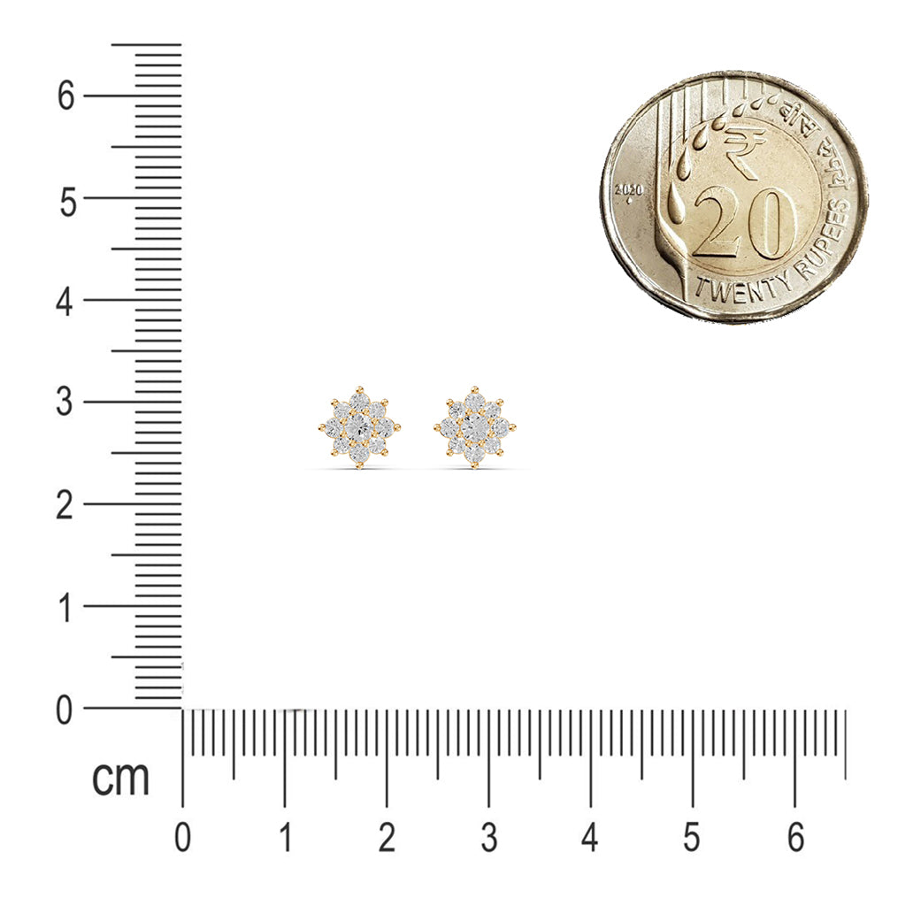 Rosette Diamond Studs