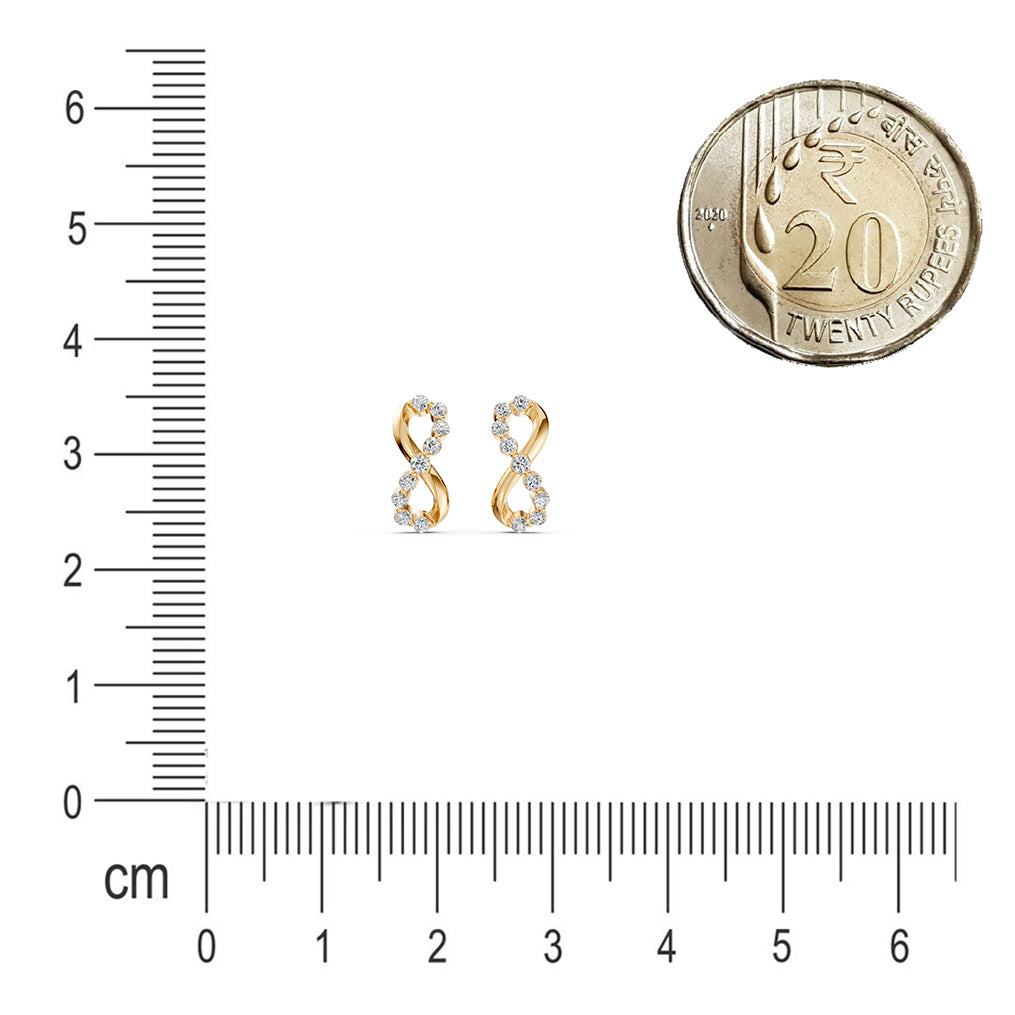 Eternal Infinity Diamond Earrings