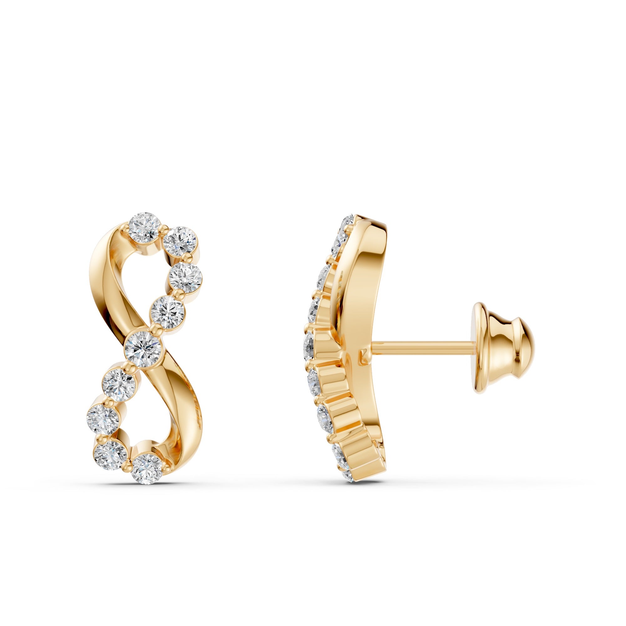 Eternal Infinity Diamond Earrings