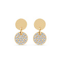 Disc Diamond Earrings