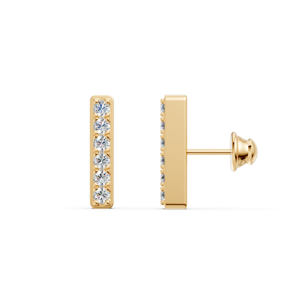 Starry Line Diamond Earrings