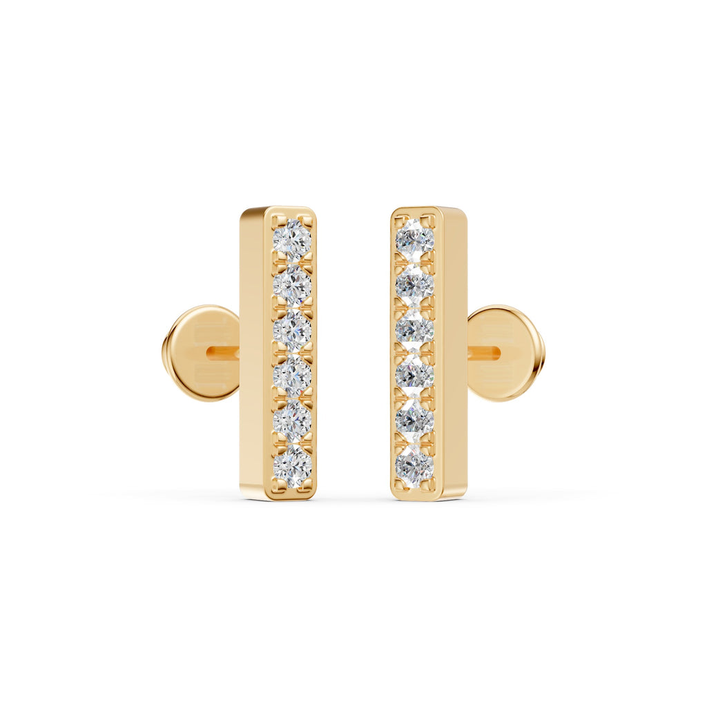 Starry Line Diamond Earrings