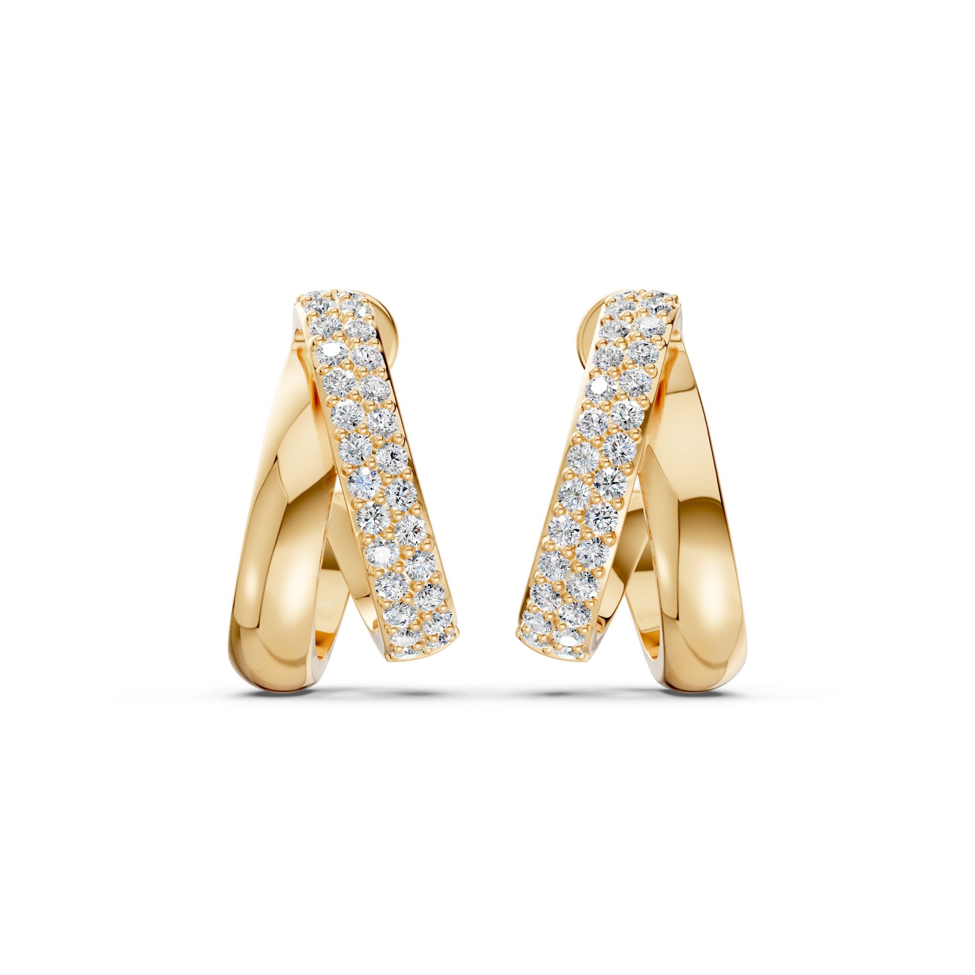 Everyday Chic Diamond Hoops