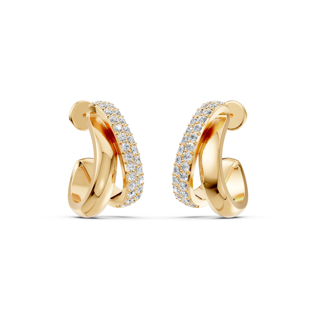 Everyday Chic Diamond Hoops