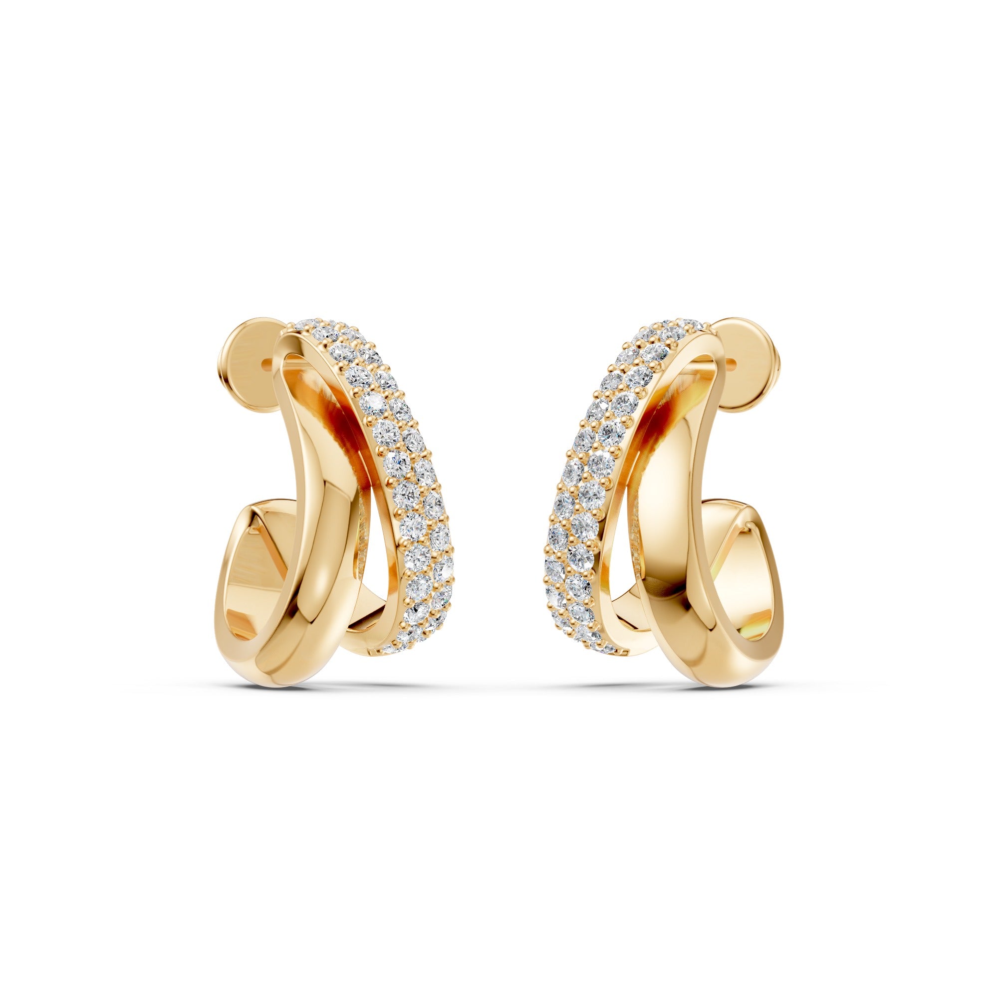 Everyday Chic Diamond Hoops