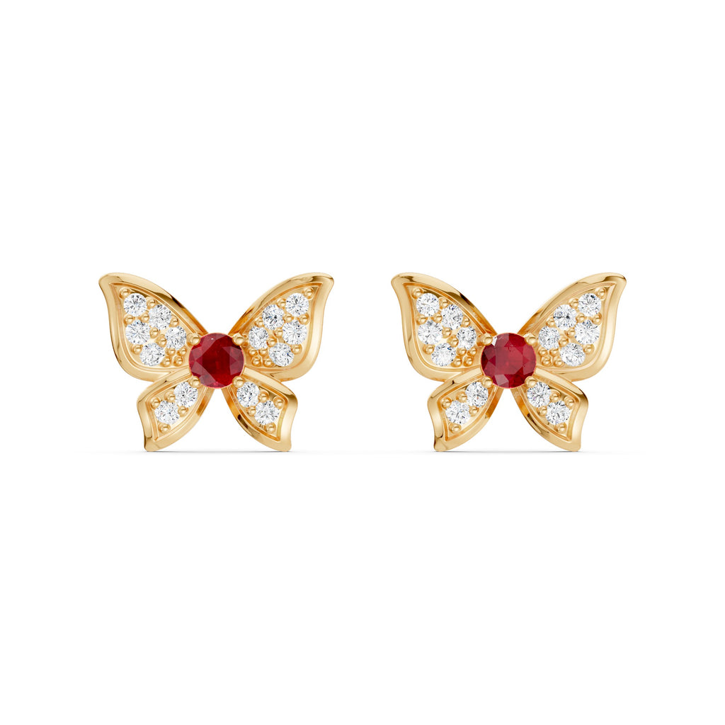 Majestic Butterfly Diamond Earrings