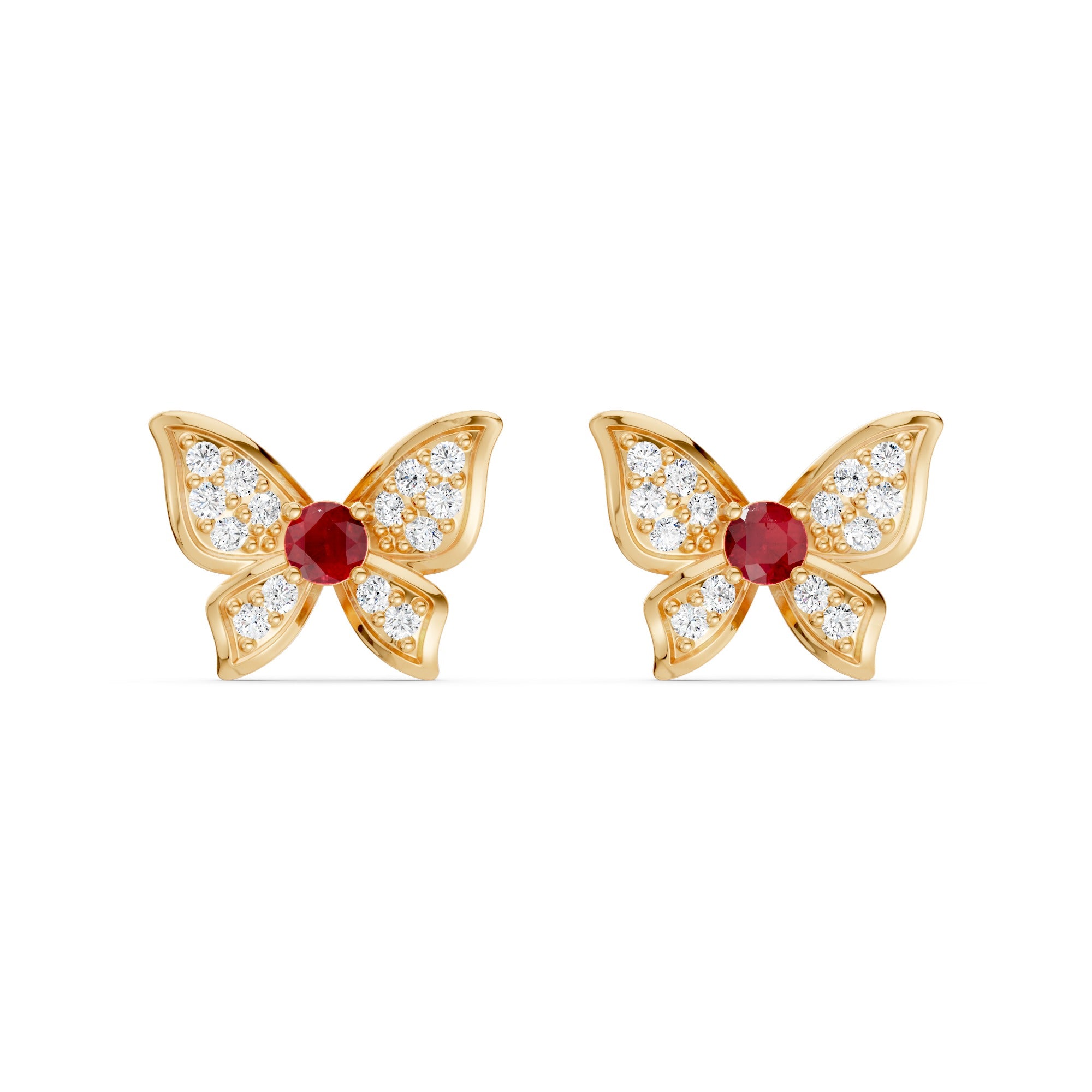 Majestic Butterfly Diamond Earrings