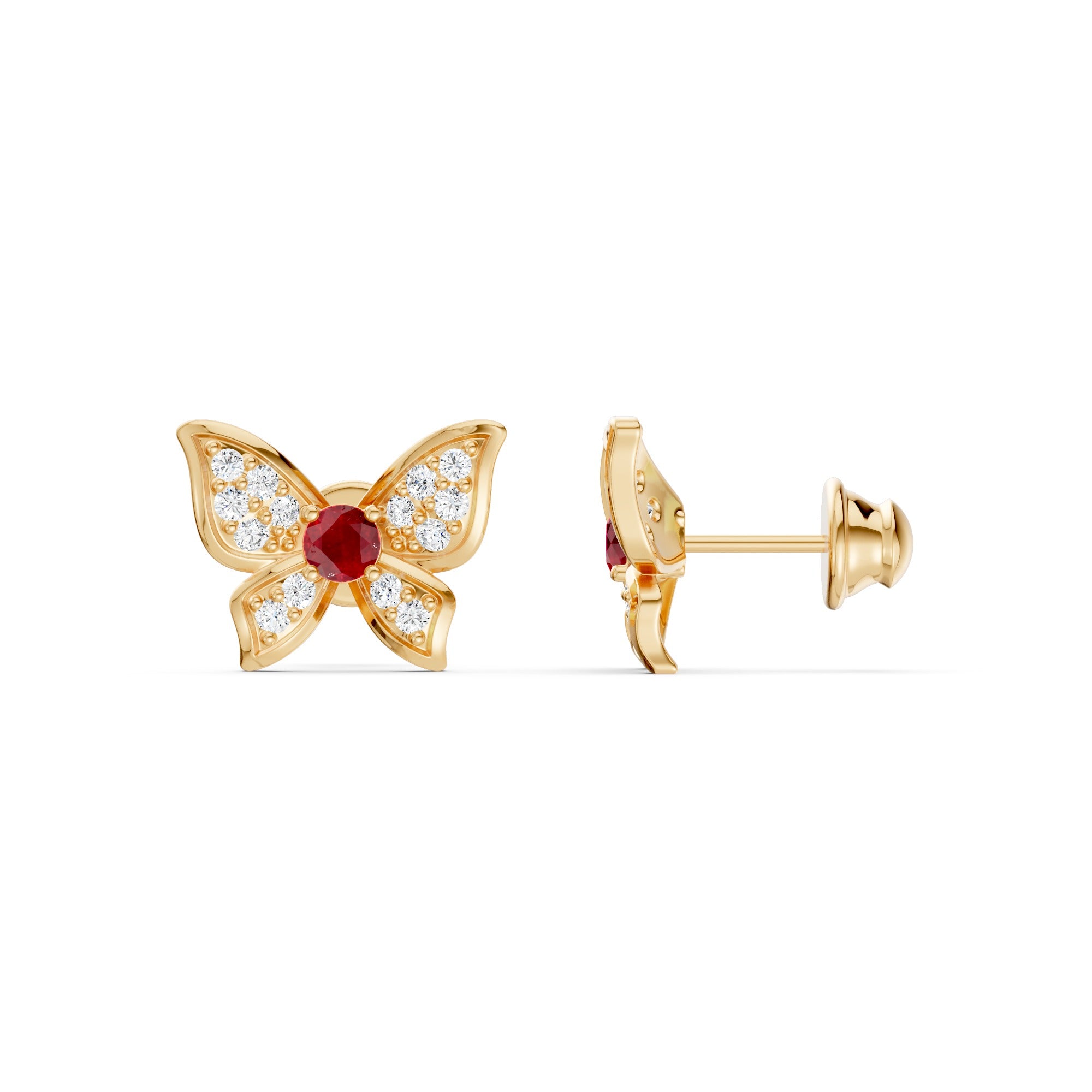 Majestic Butterfly Diamond Earrings