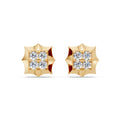 Princess Cluster Diamond Studs