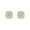 Luminous Halo Solitaire Diamond Studs