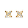 Multipierce Crossover Diamond Earrings