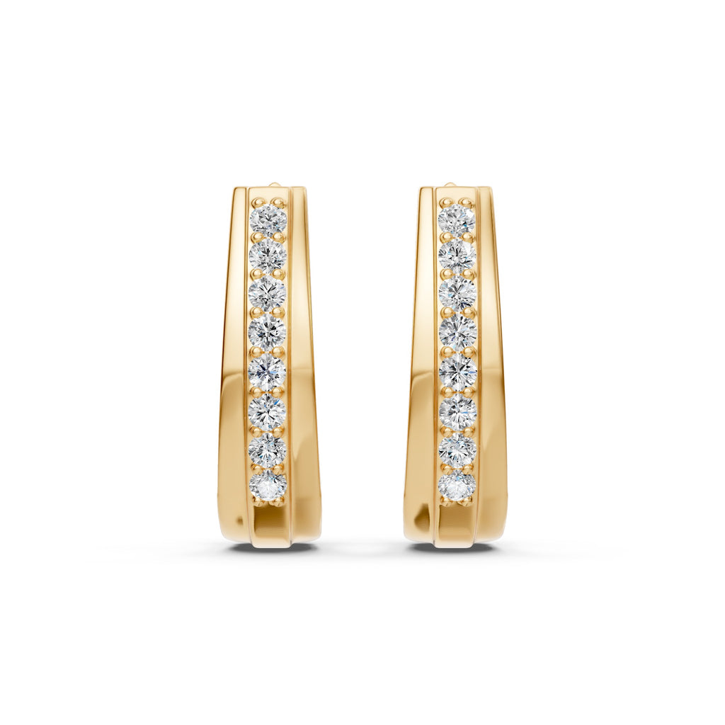 Inside Out Diamond Hoops