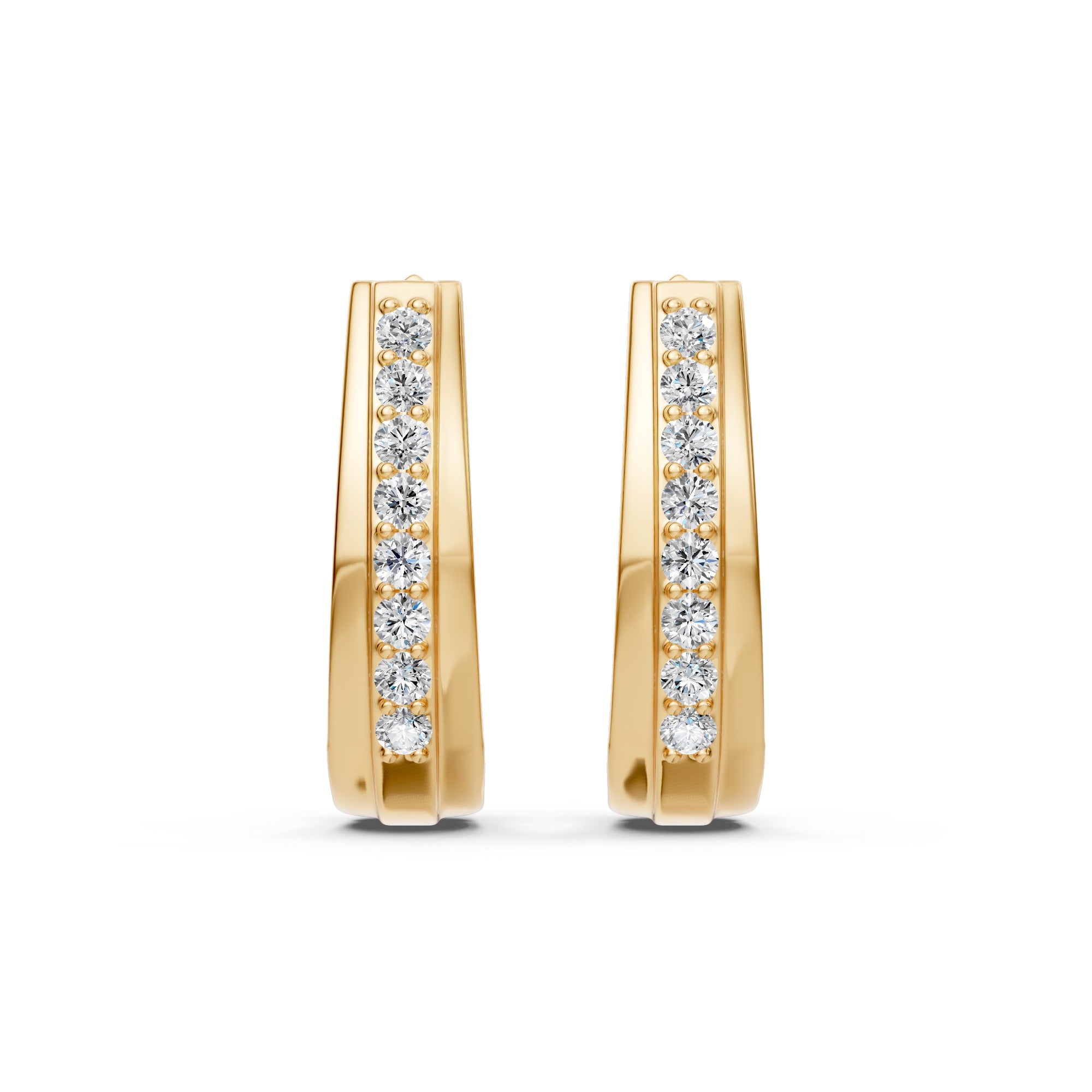 Inside Out Diamond Hoops