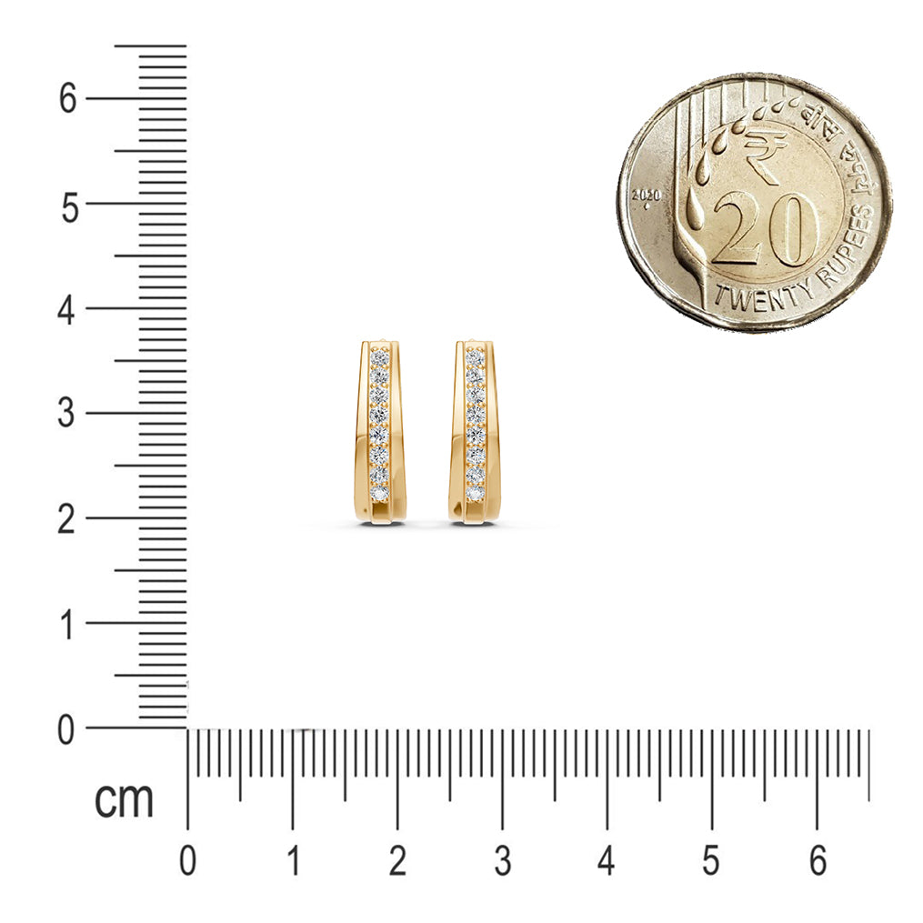 Inside Out Diamond Hoops